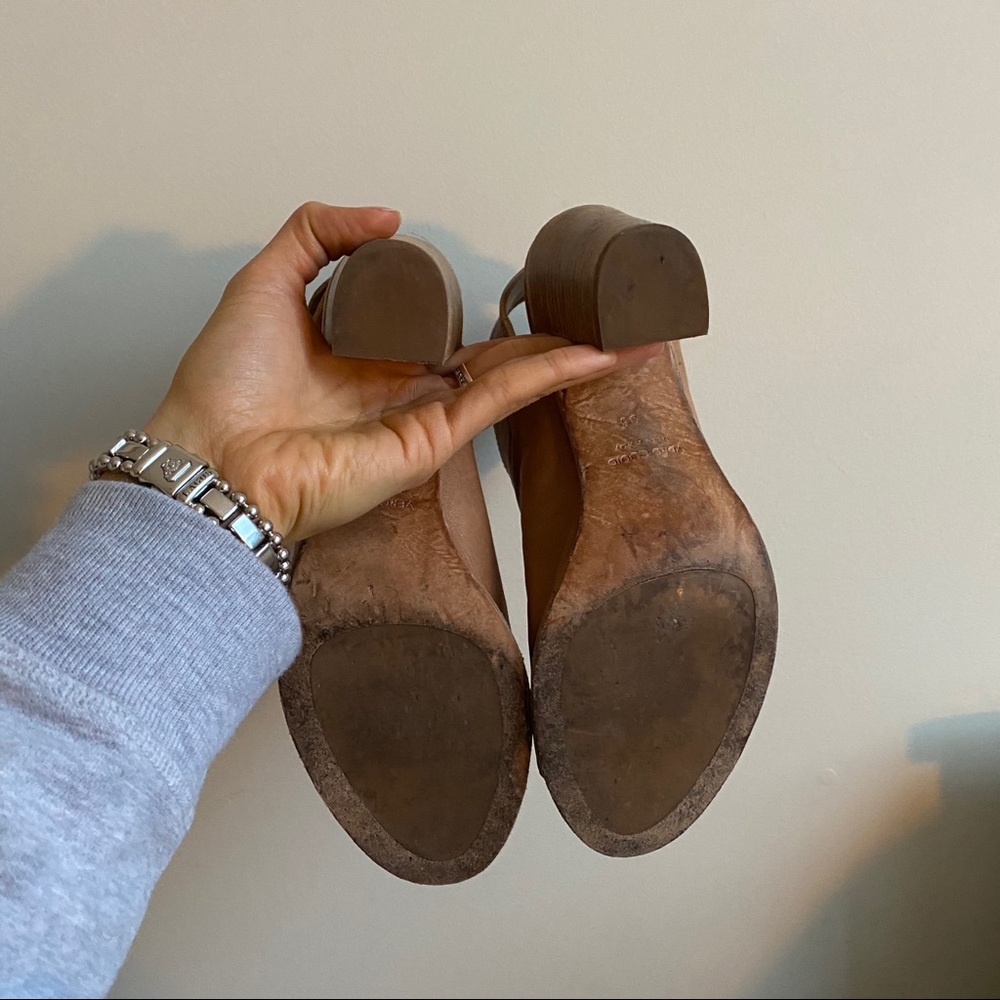 Mimosa Tan Leather Mules - Picture 4 of 10